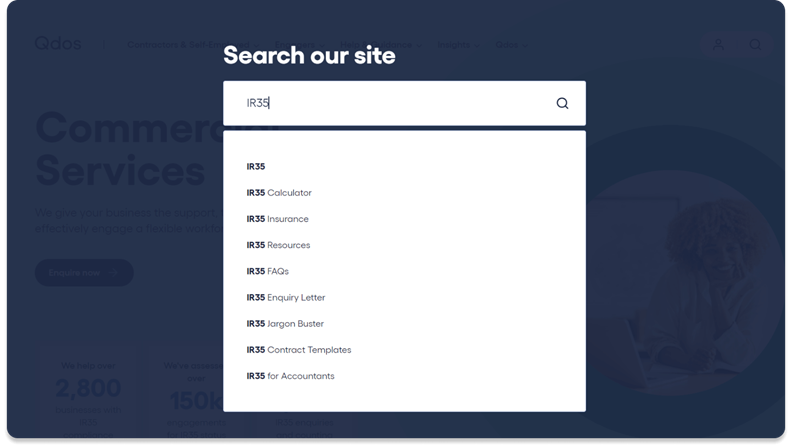 Qdos Site Search